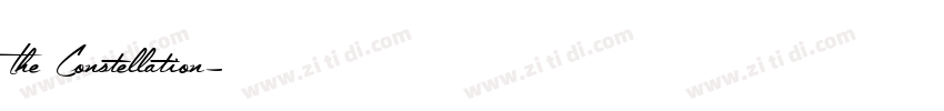 The Constellation字体转换